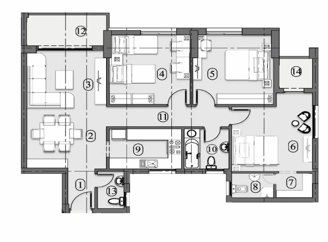 Unit floor plan image