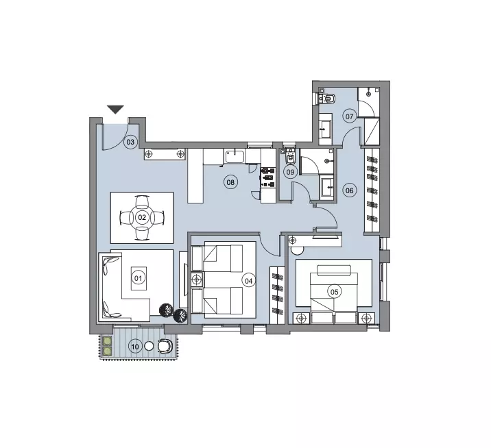 Unit floor plan image
