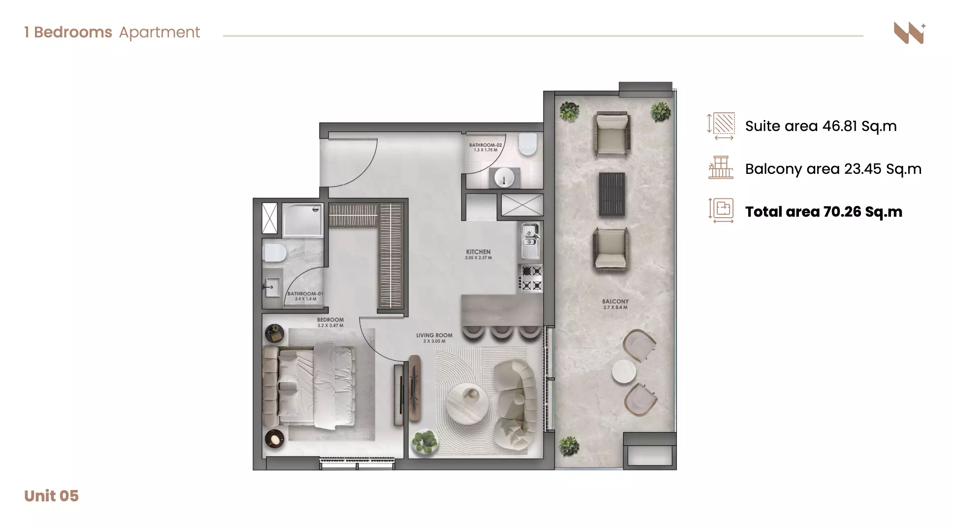 صورة مخطط ارضية الوحدة