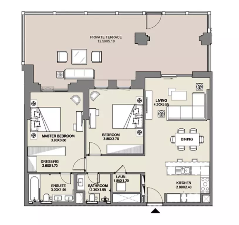 Al Jazi B2-Type A4, Level Ground, 2 beds