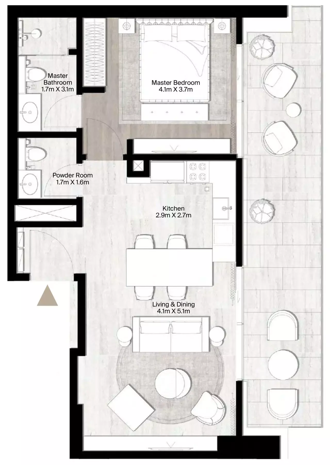 صورة مخطط ارضية الوحدة