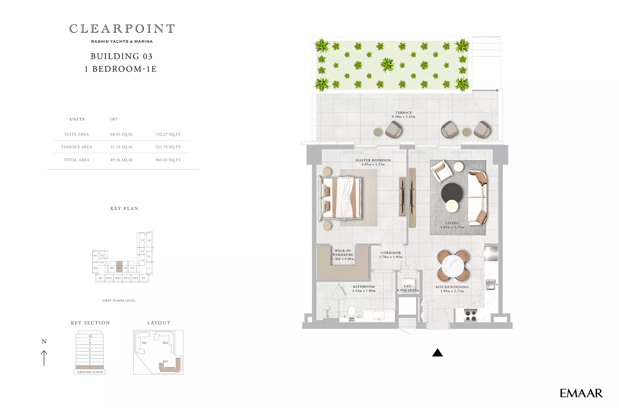 Clearpoint Building 3 _ Type 1E, 1 bed