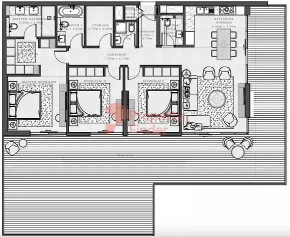 Sirdhana B4-Type 4C Level 09, 3 beds