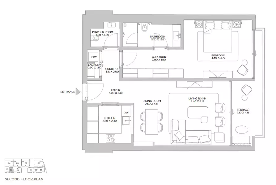 Unit floor plan image