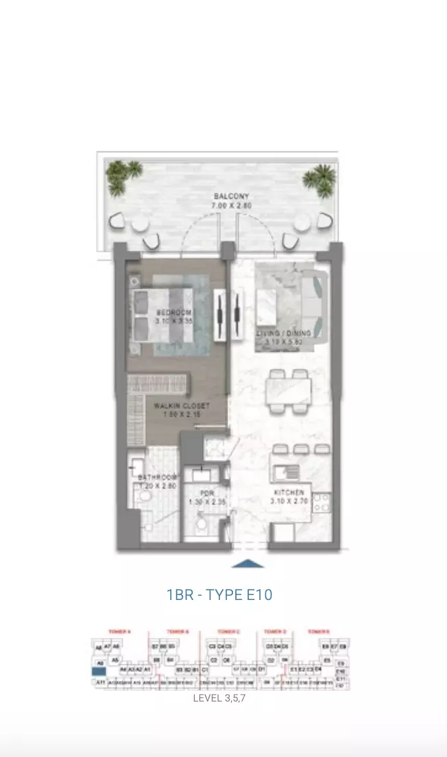 Unit floor plan image
