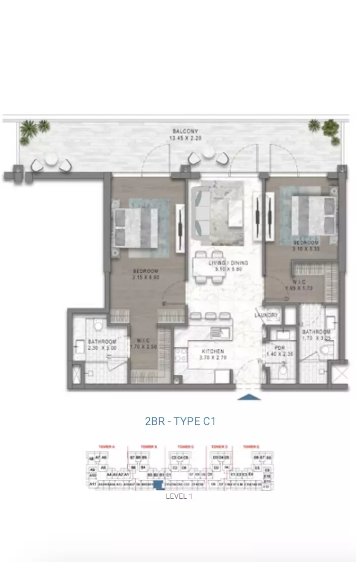 Unit floor plan image