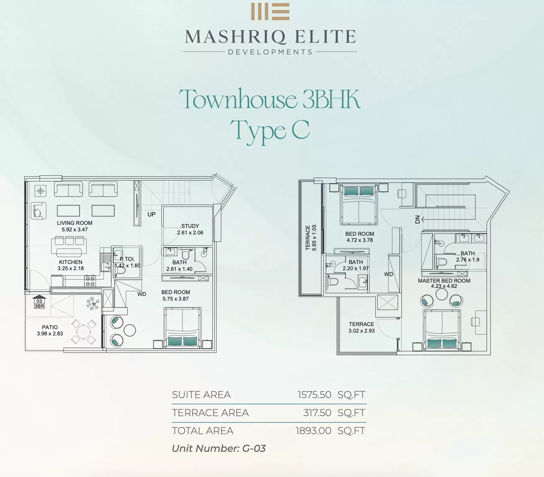 صورة مخطط ارضية الوحدة