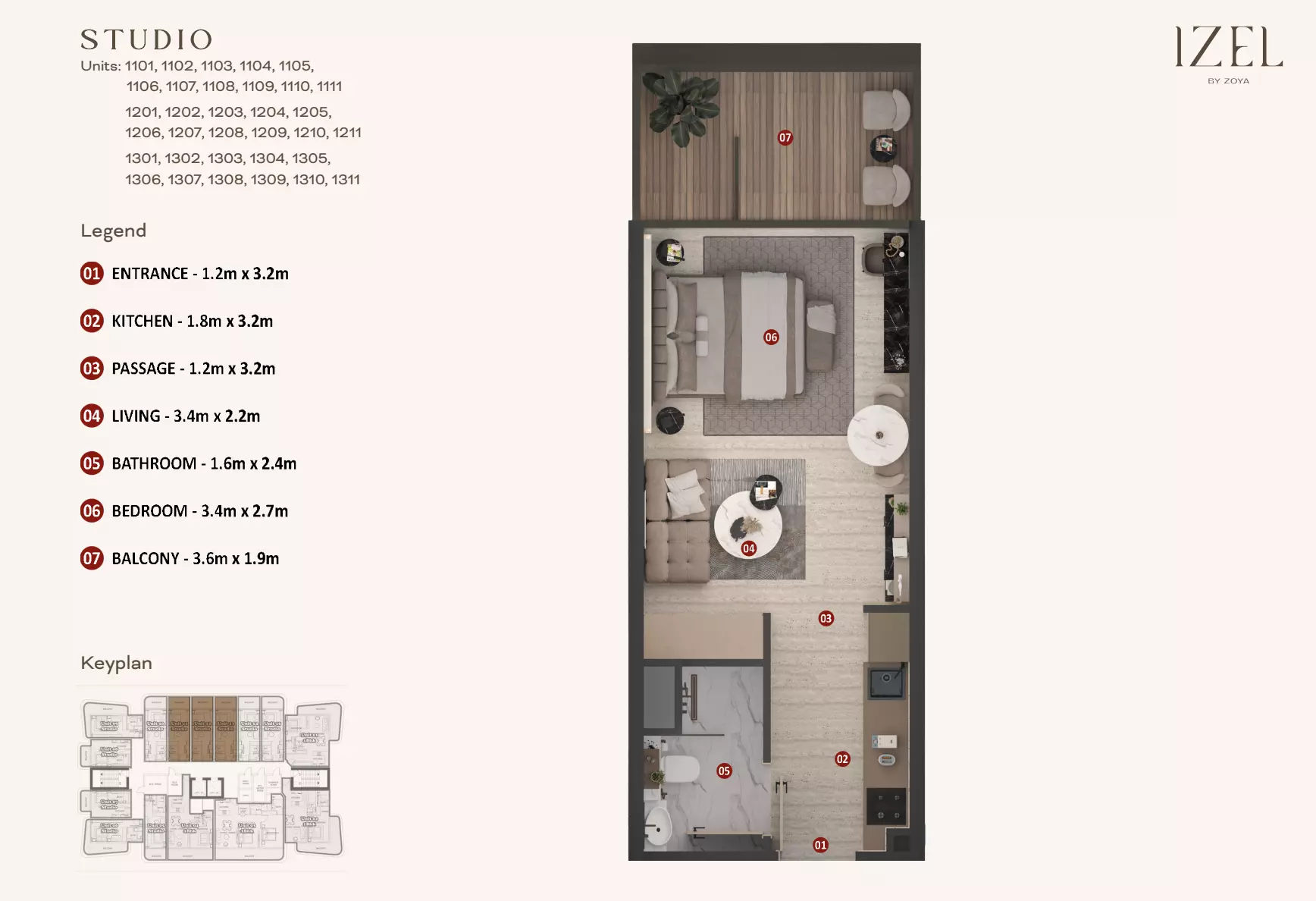 Unit floor plan image