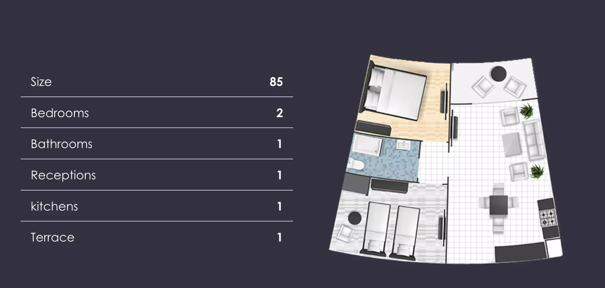 Unit floor plan image