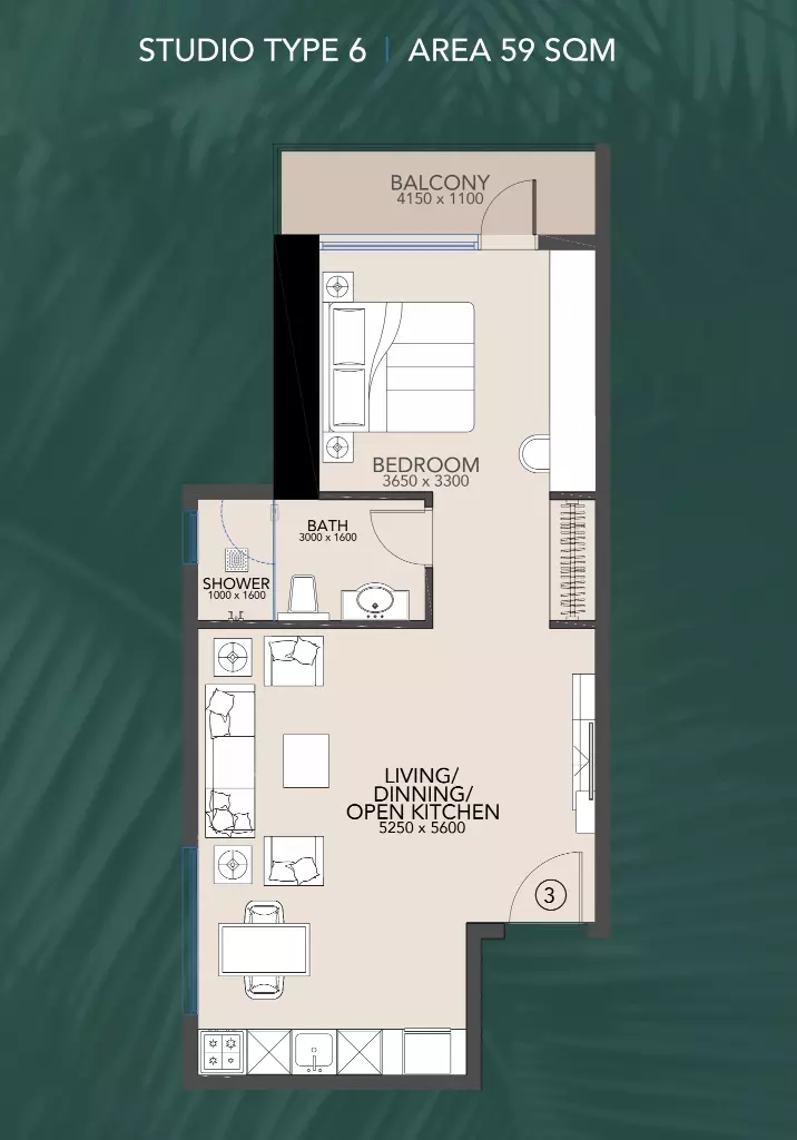 Unit floor plan image