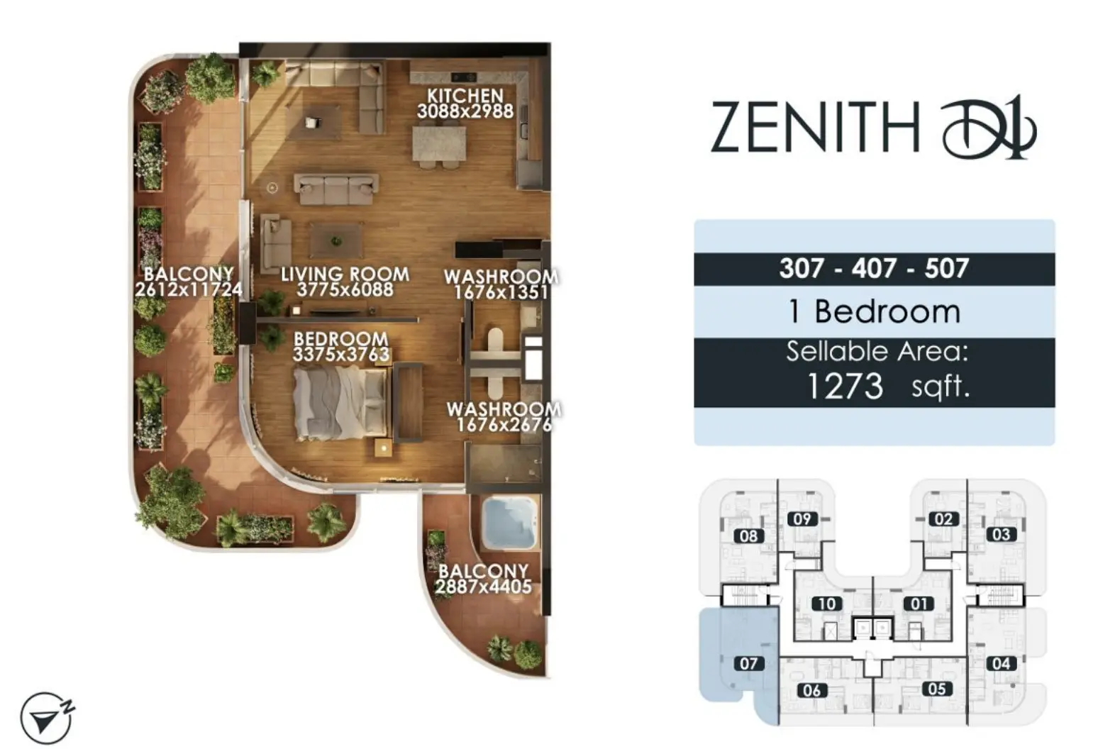 Unit floor plan image