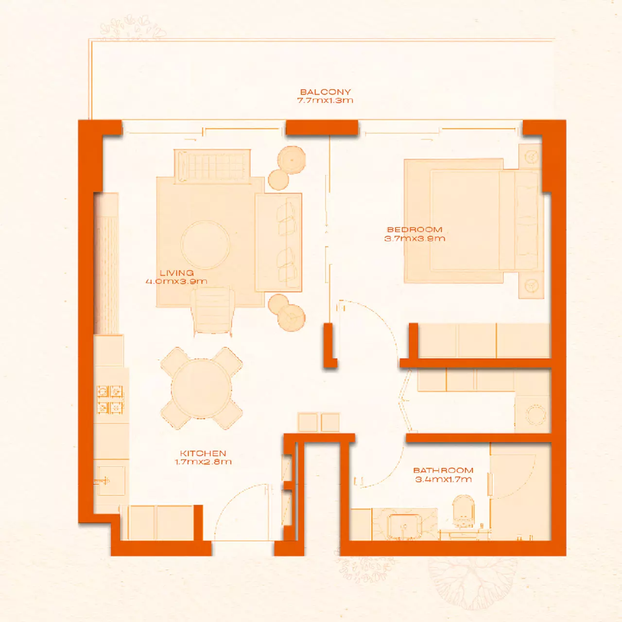 Unit floor plan image