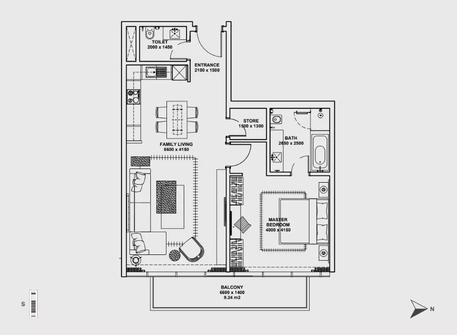 Unit floor plan image
