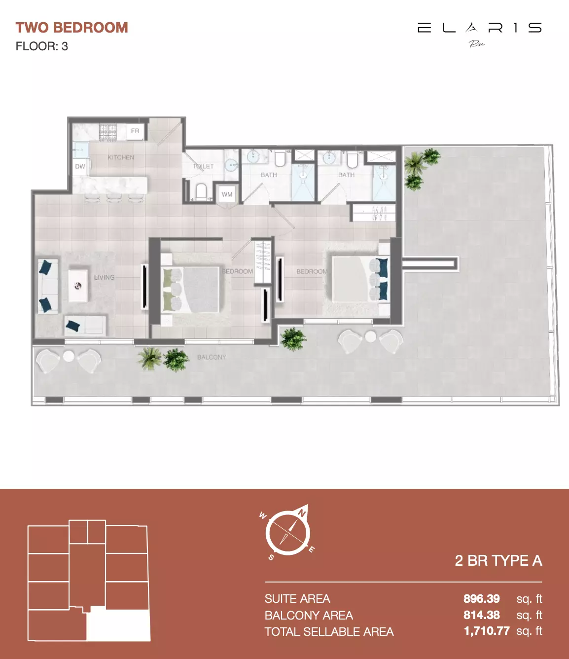 Unit floor plan image