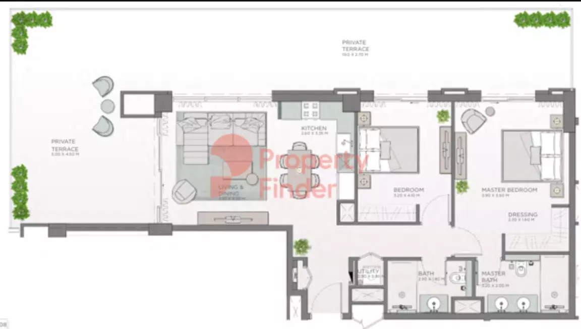 Celadon City Walk By Meraas B2-Type B, 2 beds