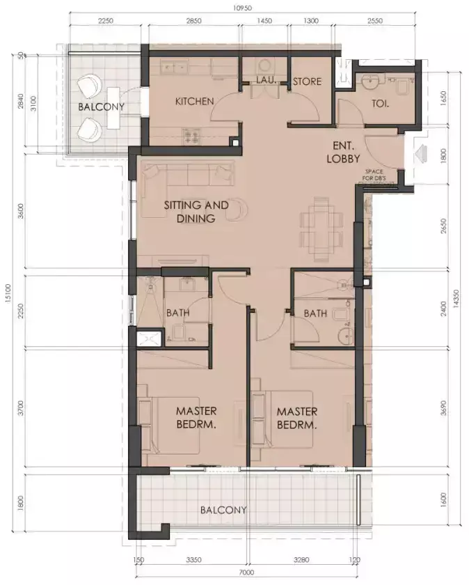 Unit floor plan image