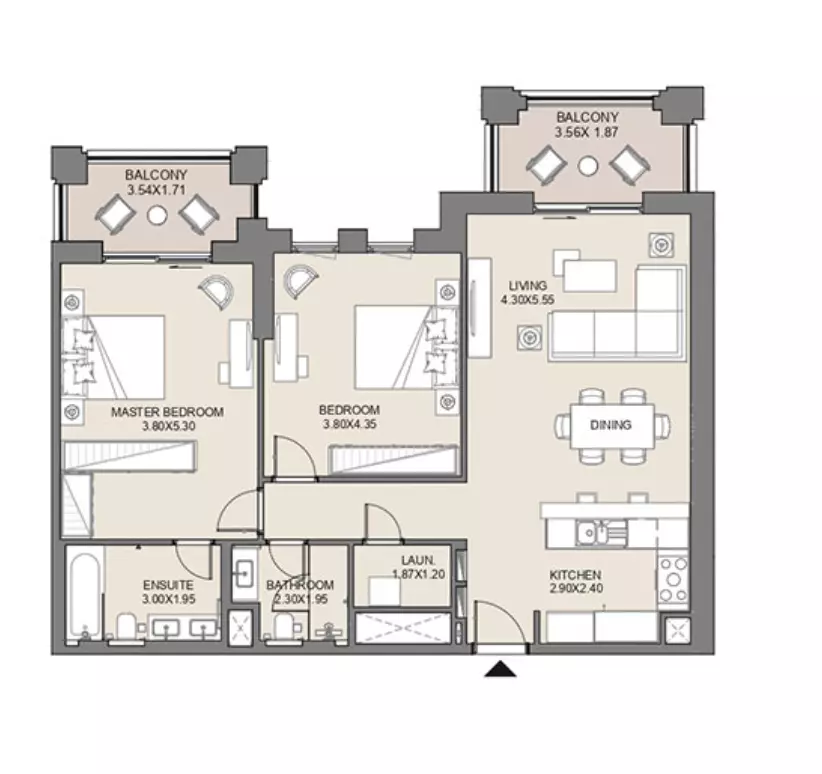 Jadeel at Madinat Jumeirah Living By Meraas Holding B11-Type A5, Level 1, Unit No-101, 2 beds