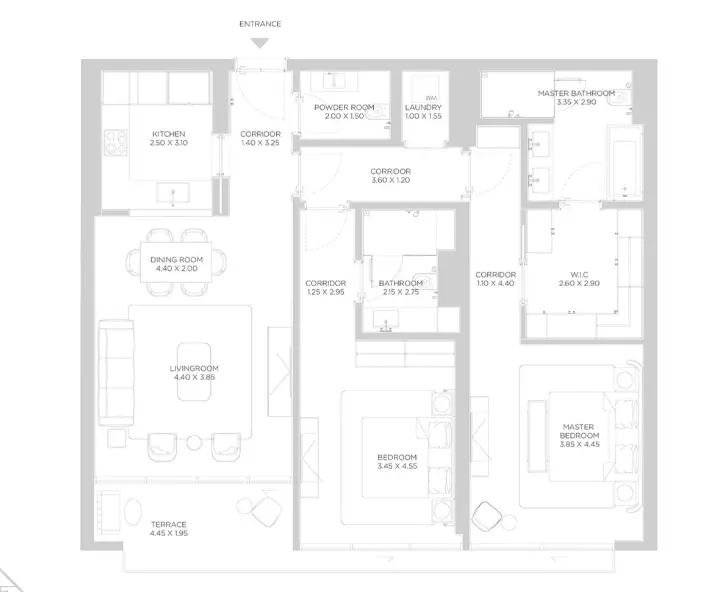 Rixos Phase 2 By Nakheel B3-Type B, 2 beds