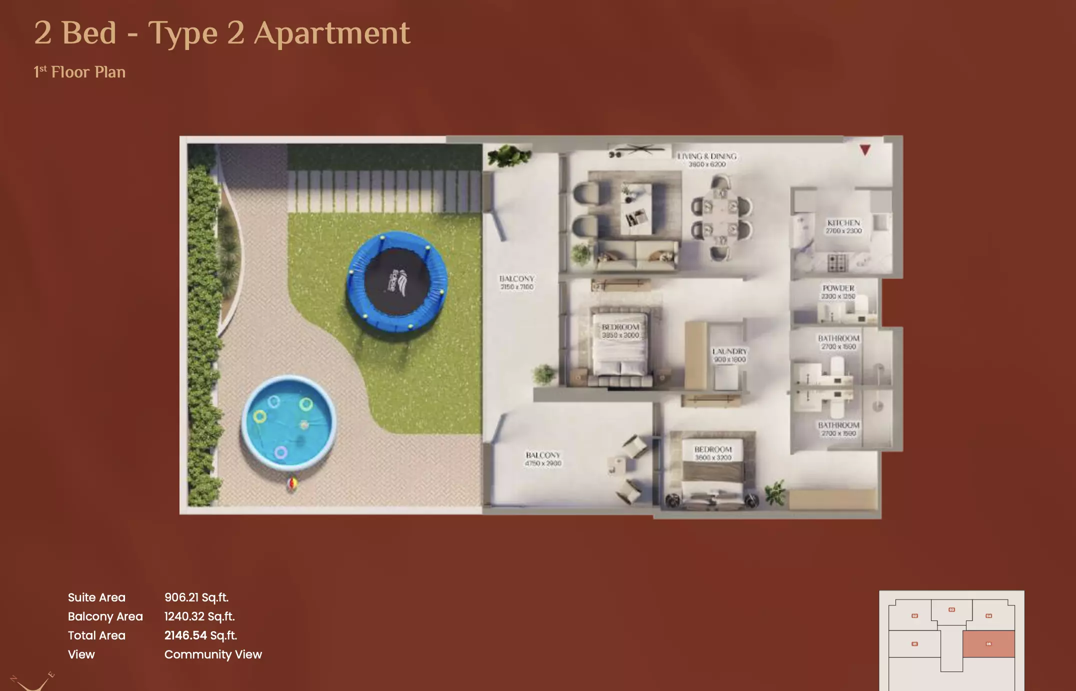 Unit floor plan image