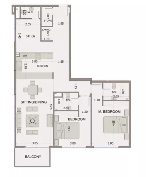 Unit floor plan image