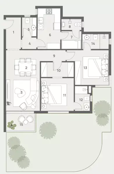 Unit floor plan image