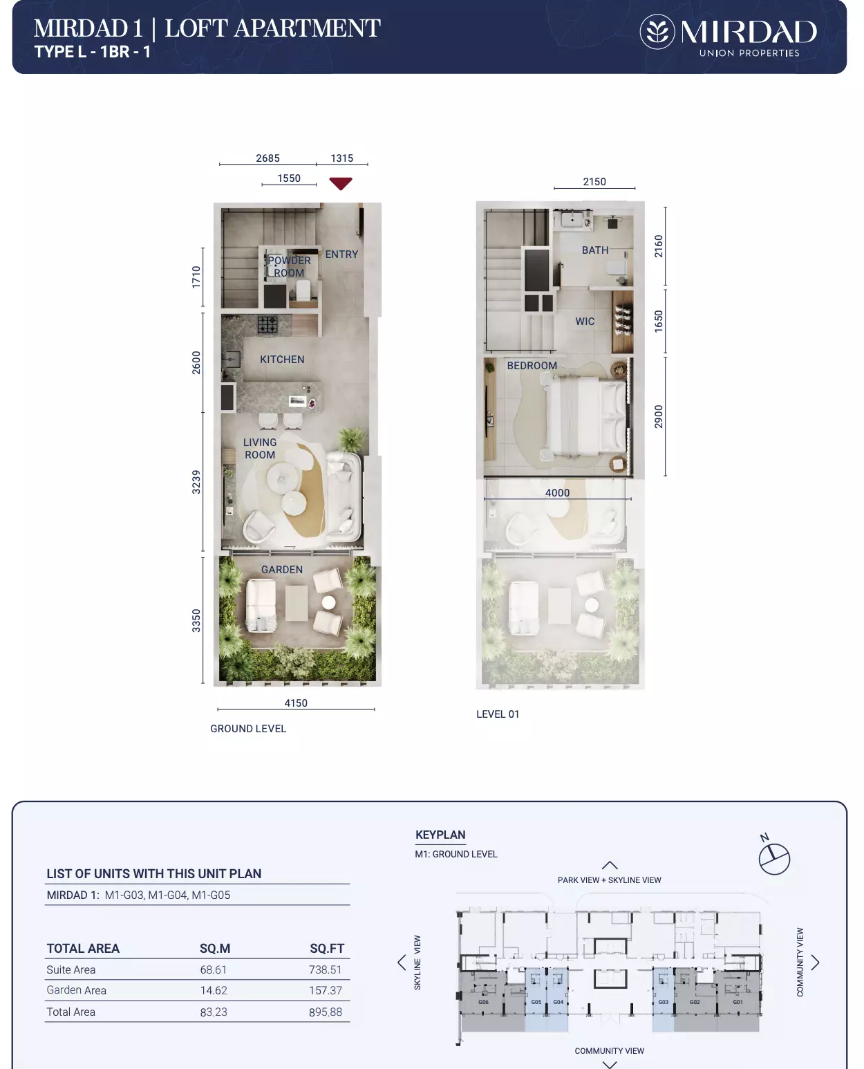 صورة مخطط ارضية الوحدة