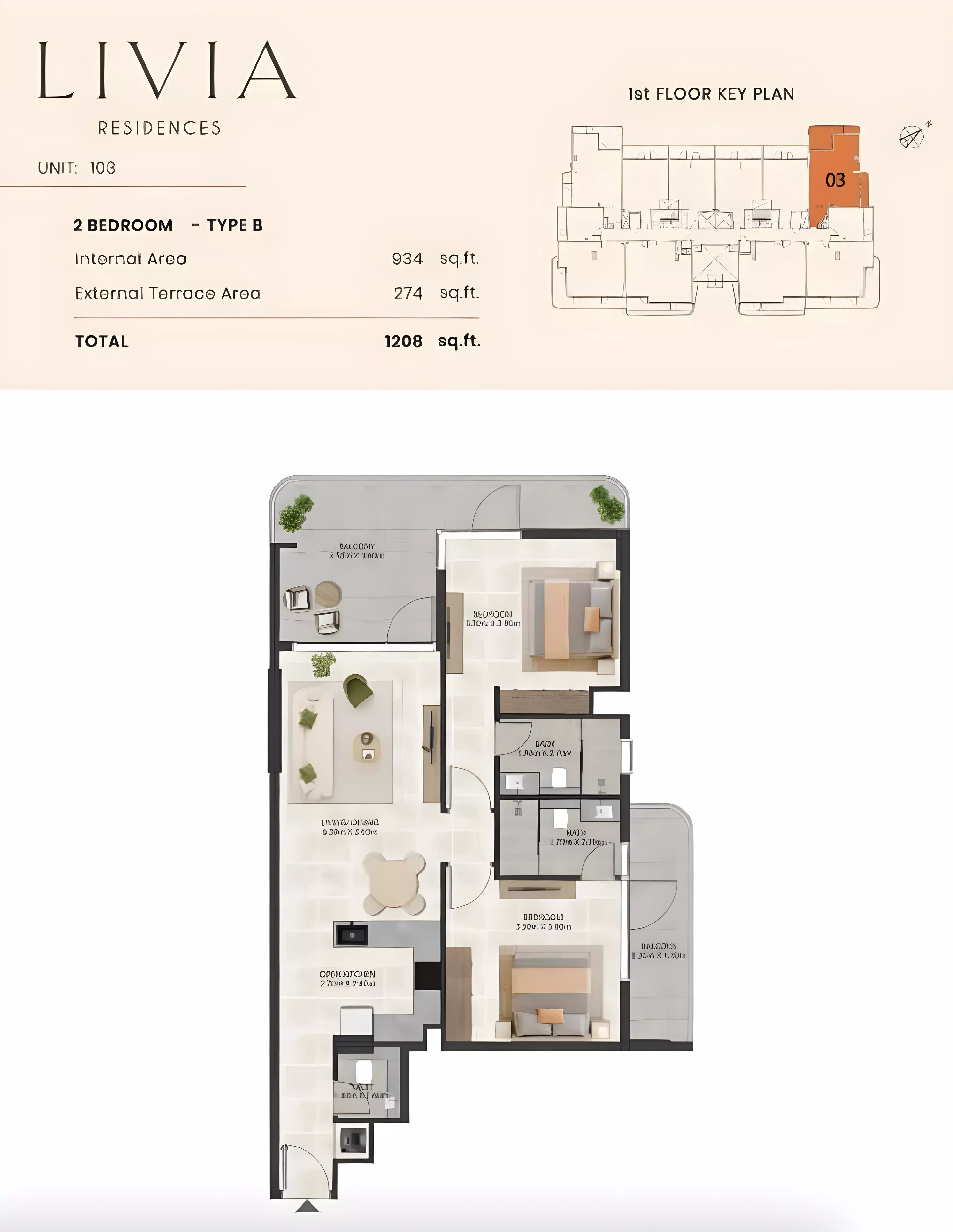 Unit floor plan image