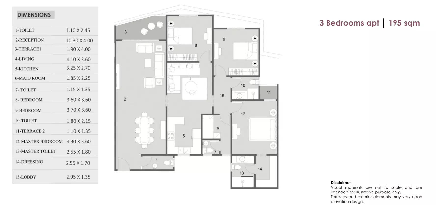 صورة مخطط ارضية الوحدة