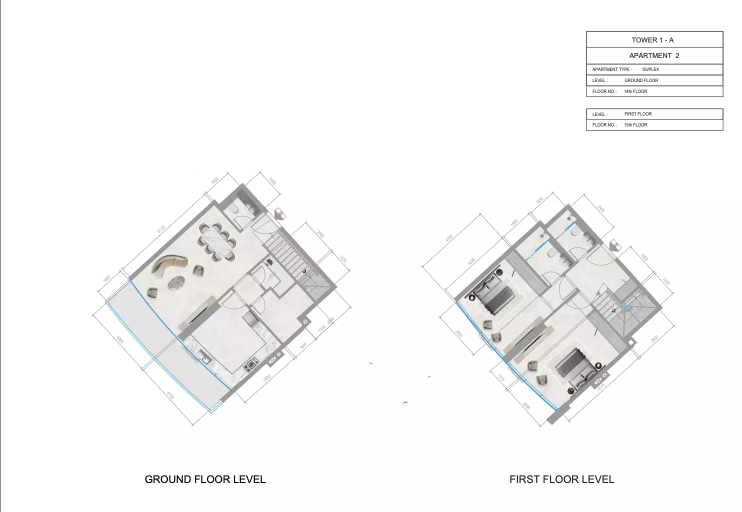 صورة مخطط ارضية الوحدة