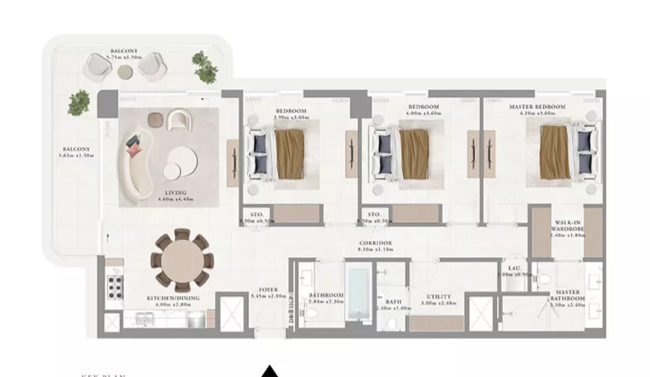 Avonlea B2-Type A, 3 beds