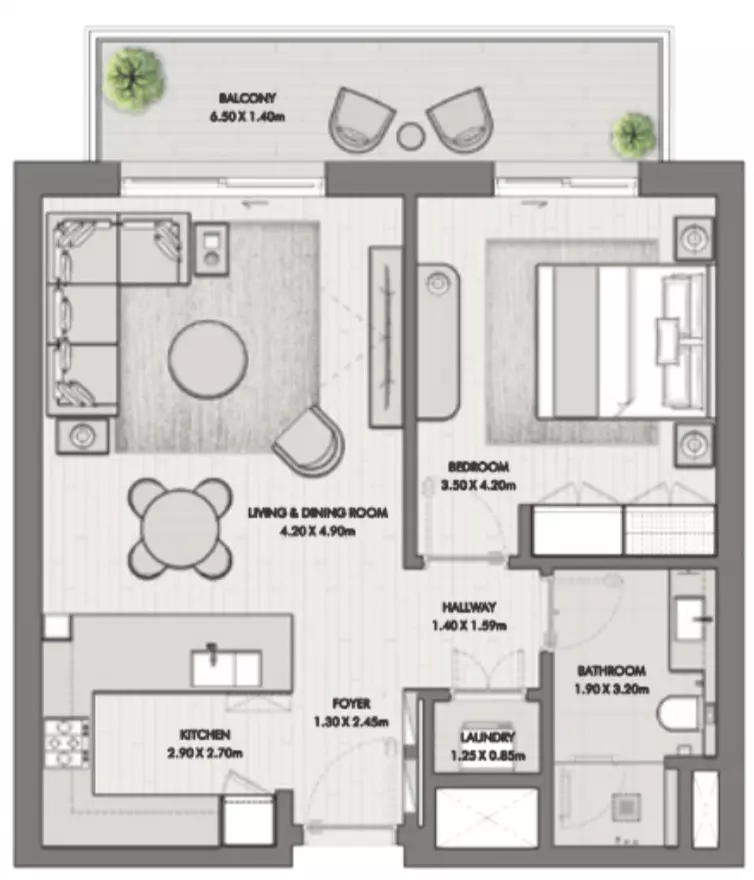 Riwa Type D2, 1 bed