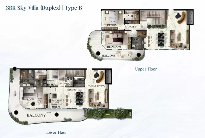 Radiant Elite Tower — 3BR floor plan