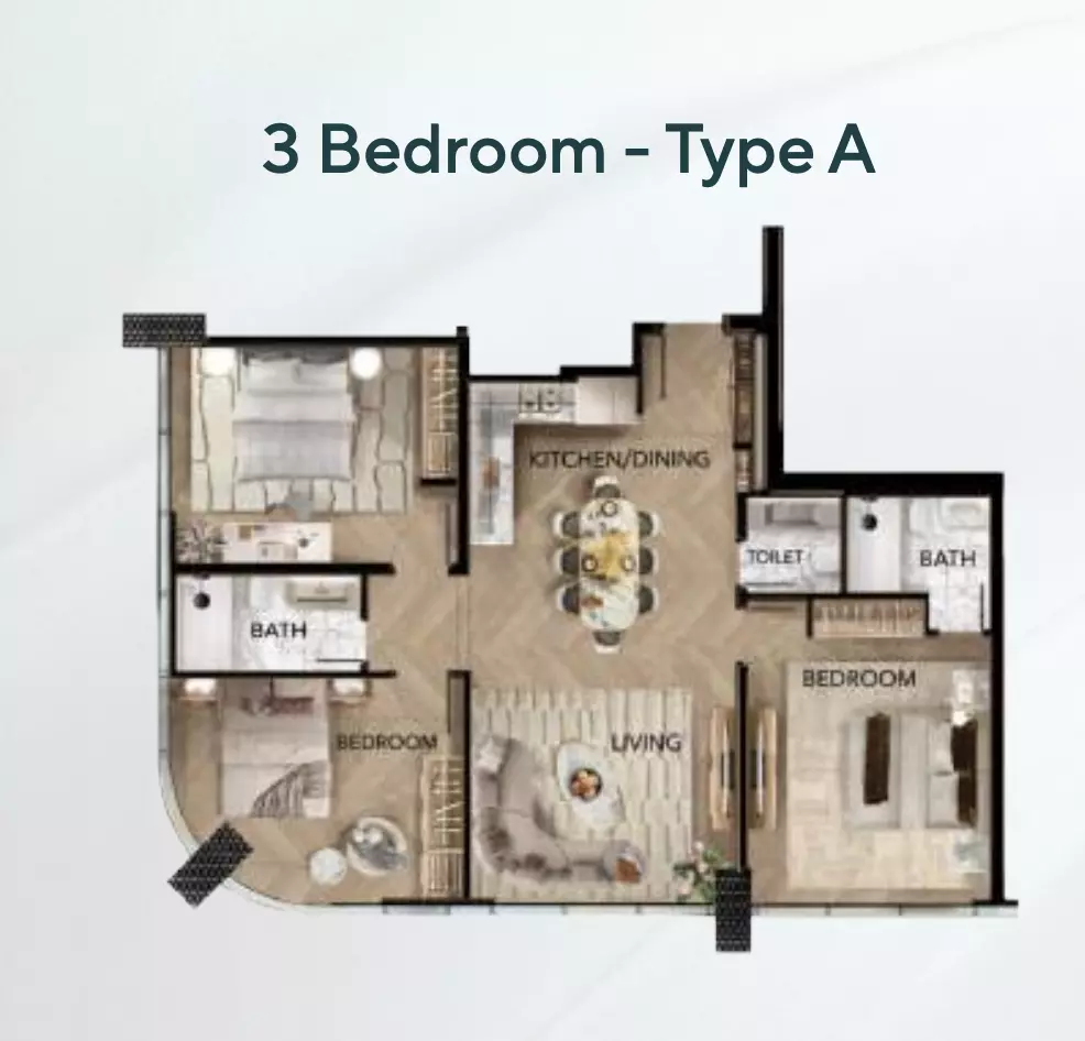 صورة مخطط ارضية الوحدة