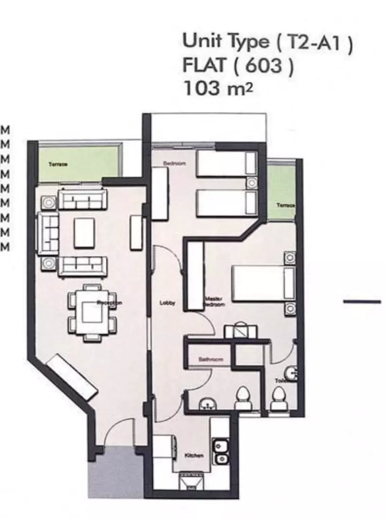 صورة مخطط ارضية الوحدة