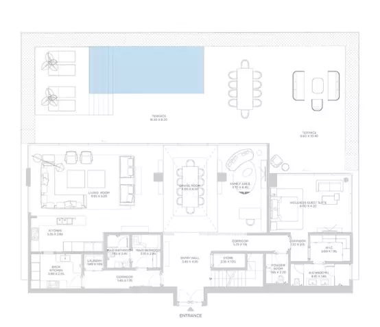 Rixos Phase 2 By Nakheel B4-Type A, 4 beds