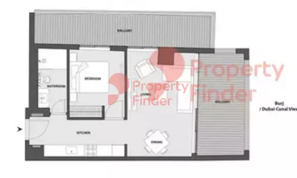 15 Northside Tower B Unit 701, Seventh Floor, 1 bed