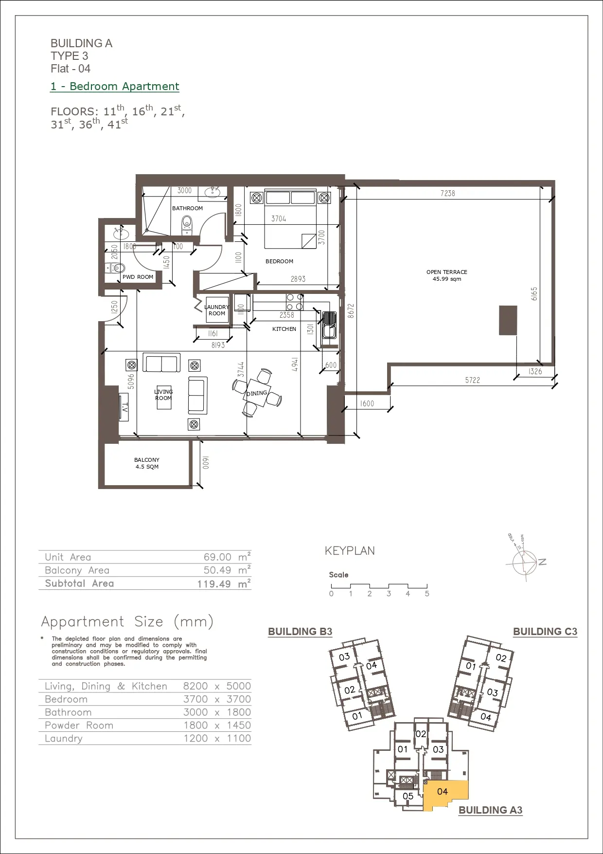 Unit floor plan image