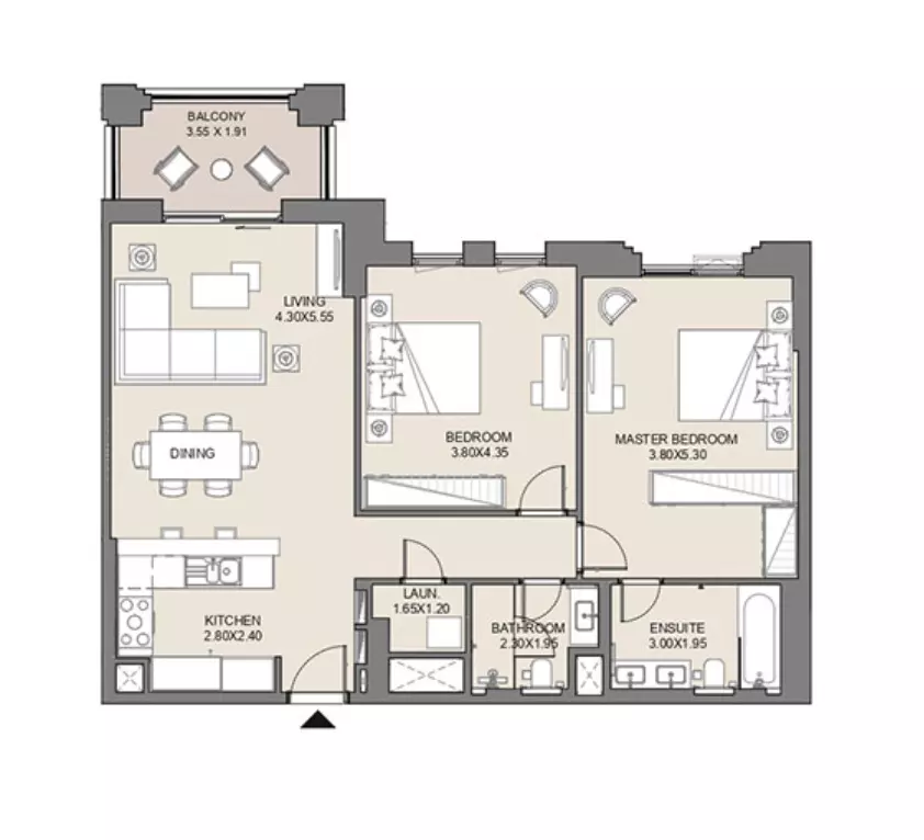 Jadeel at Madinat Jumeirah Living By Meraas Holding B11-Type A2, Level 1, Unit No-106, 2 beds