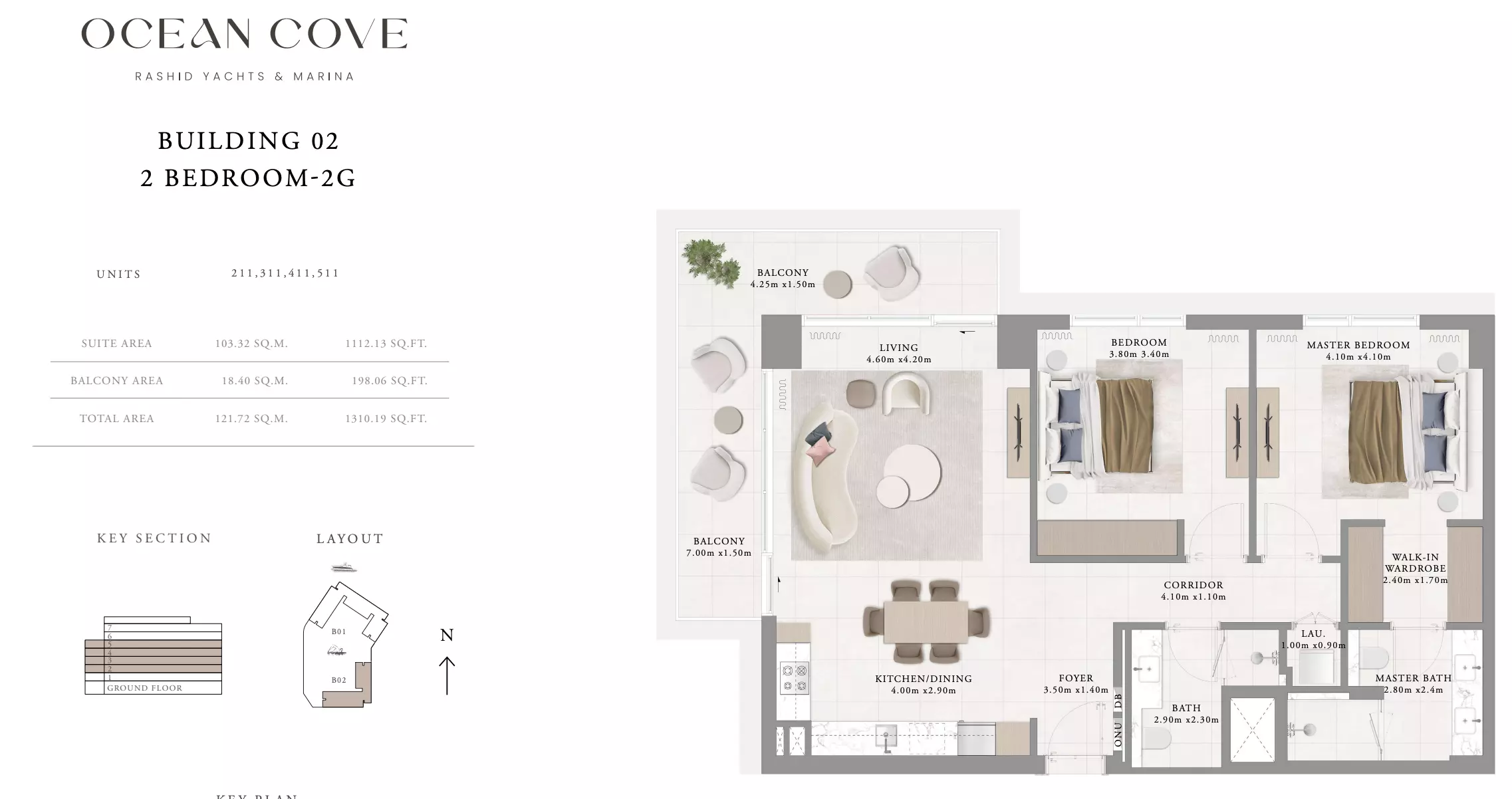 Ocean Cove Type 11- Building 2, 2 beds