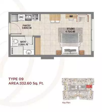 Unit floor plan image