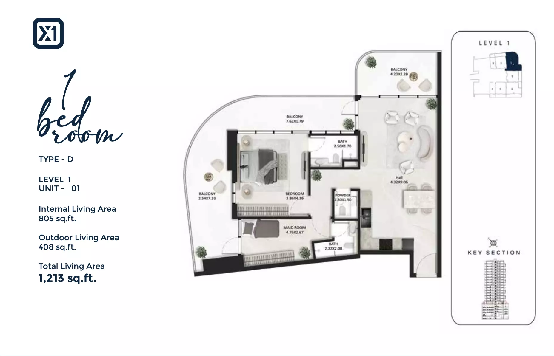 Unit floor plan image