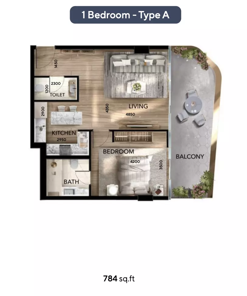 صورة مخطط ارضية الوحدة