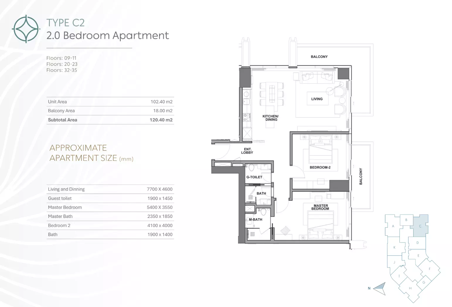 Unit floor plan image