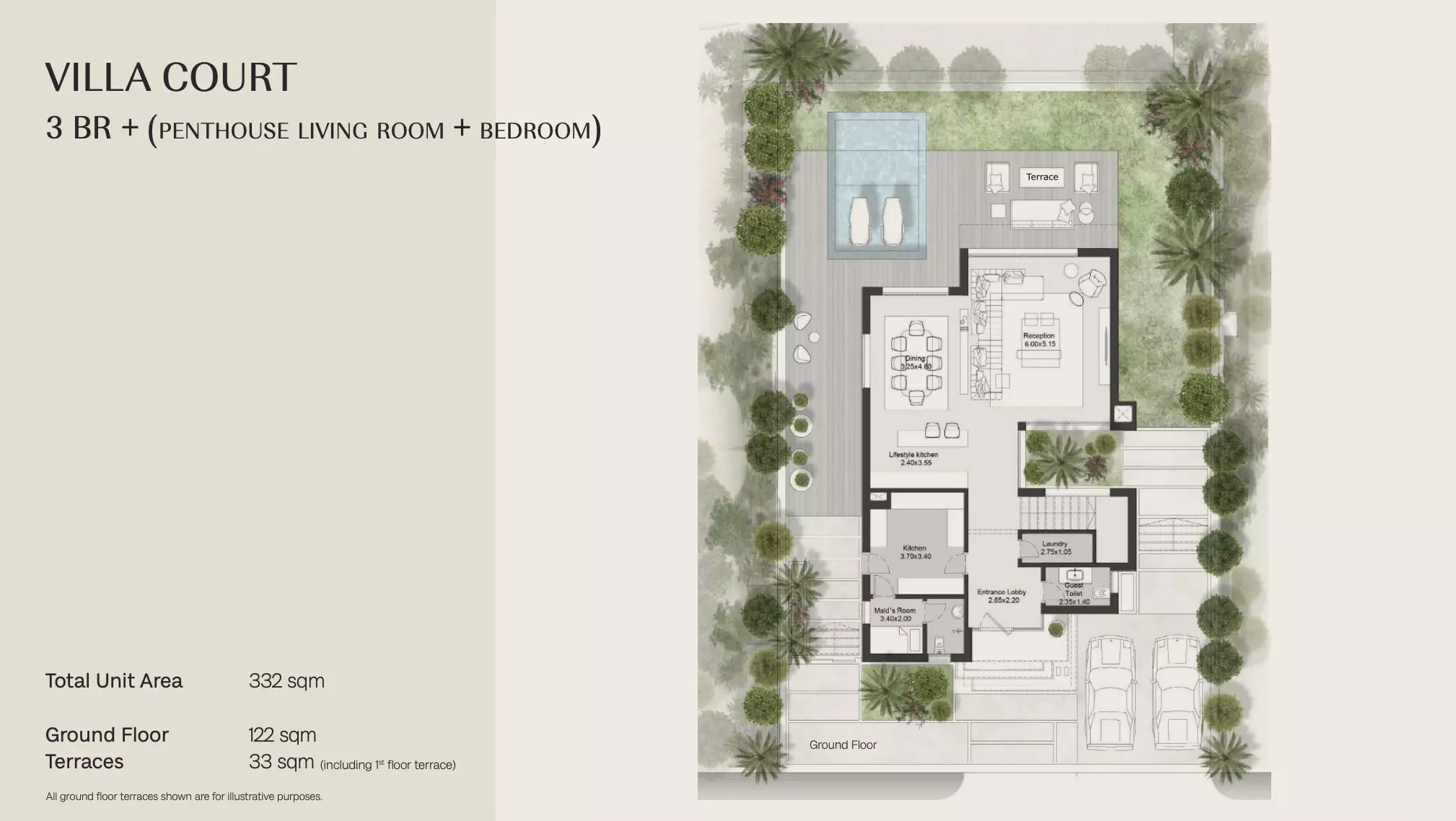صورة مخطط ارضية الوحدة