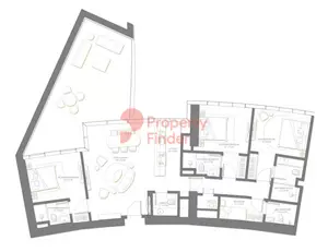 Palm Beach Towers T2-Unit 01 Level 15, 3 beds