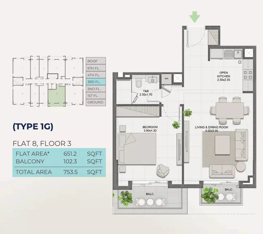 Unit floor plan image