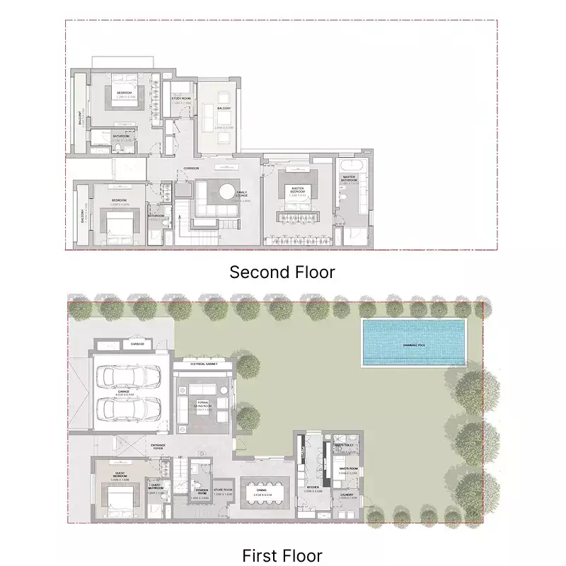 صورة مخطط ارضية الوحدة