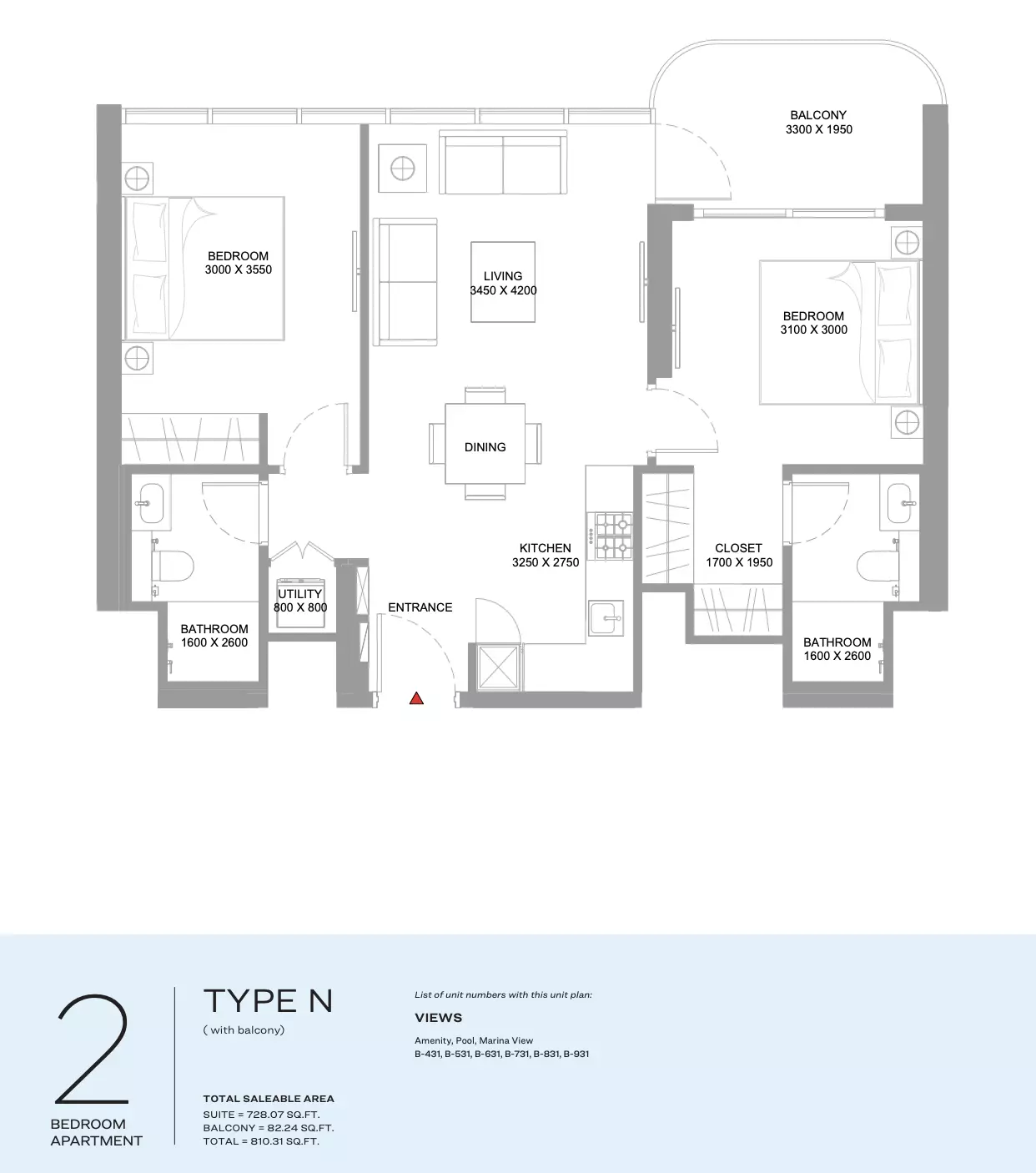Unit floor plan image