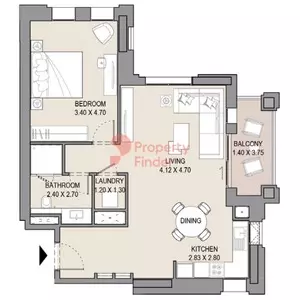 Asayel Type C, 1 bed