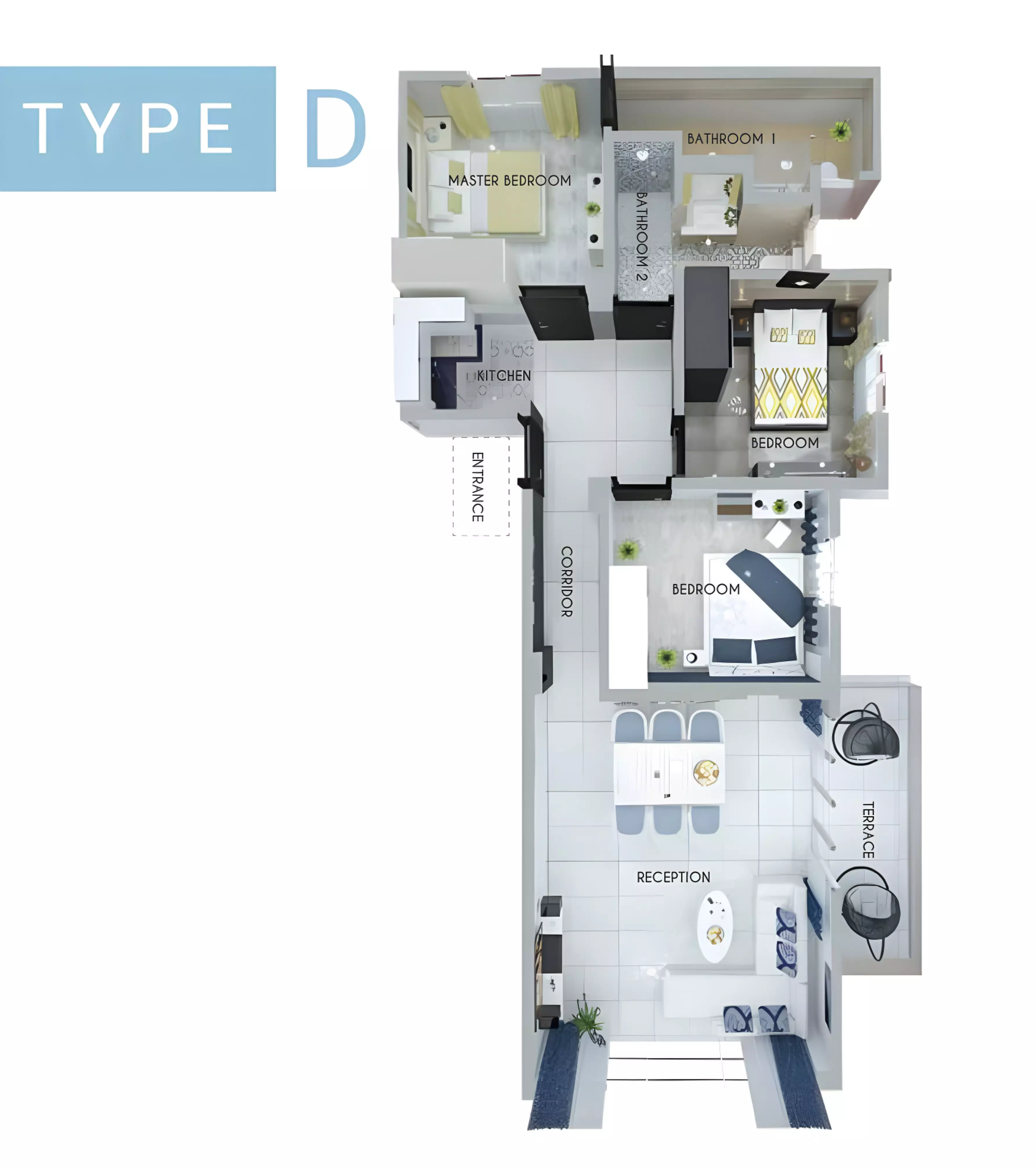 صورة مخطط ارضية الوحدة